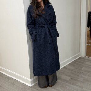 MADE IN FRANCE Women's Navy Blend Coat